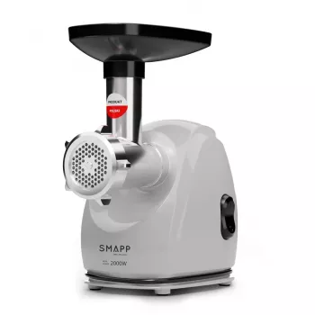 Elektriskā gaļas maļamā mašīna SMAPP 489.8 Graphite 2000 W, 1 ātrums, 3 restes, min. caurums 2,7 mm, maks. 8 mm