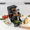 Taurus Air Duo Slim bez eļļas friteris ar diviem groziem
