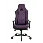Spēļu krēsls Arozzi Vernazza SoftFabric violeta — ergonomisks dizains, regulējami roku balsti un augstums
