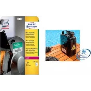 Avery etiķete L7913-40 99,1 x 42,3 mm balta, tukša taisnstūra pašlīmējoša loksne
