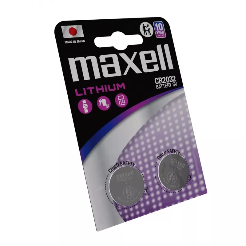 MAXELL CR2032 baterija, specializēta, 2 gab.