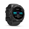 Viedpulkstenis GARMIN Fenix 8 — 51 mm titāna korpuss, AMOLED 1,4 collas, GPS, 32 GB, 10 ATM, silikona siksniņa