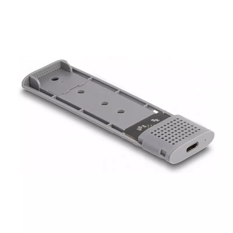 SSD korpuss DeLOCK External USB Type-C Combo Enclosure M.2 NVMe PCIe vai SATA SSD, bez instrumentiem