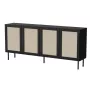 JUTA 4D kumode 4D 200x39,5x90 melns + linol calabria