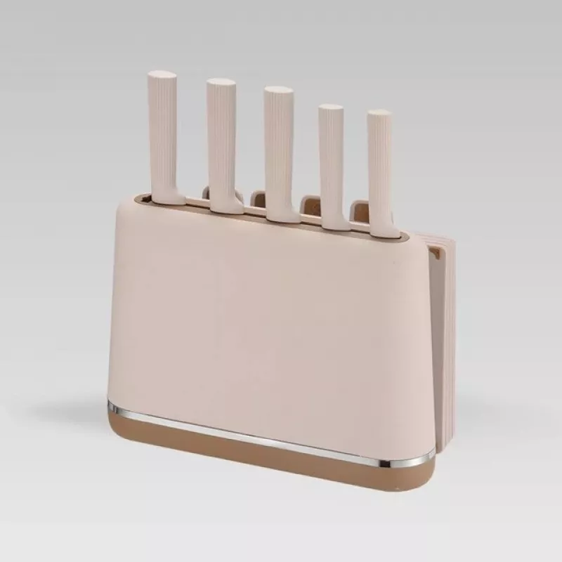 Maestro MR-1412-BEIGE nažu komplekts ar bloku + griešanas dēļu komplekts Bēšs