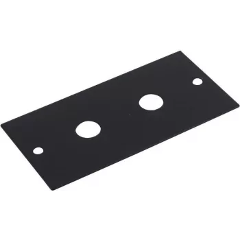 Rack panelis Omnitronic Modul 2HE ar 2x 6.35 mm (1/4 collas) ligzdām, izgriezums 44x88 mm