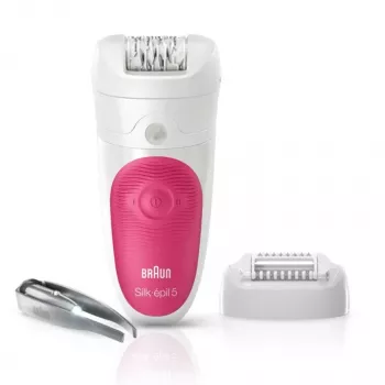 Braun Silk-epil 5 5-500 SensoSmart epilators, rozā/baltā krāsā