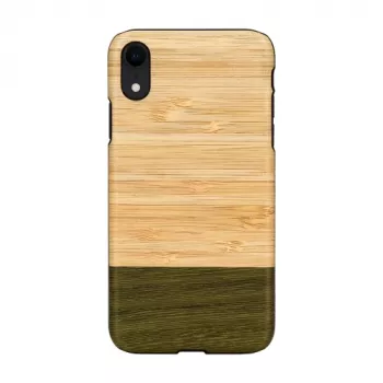Viedtālruņa maciņš man and wood iPhone XR — melns bambusa mežs