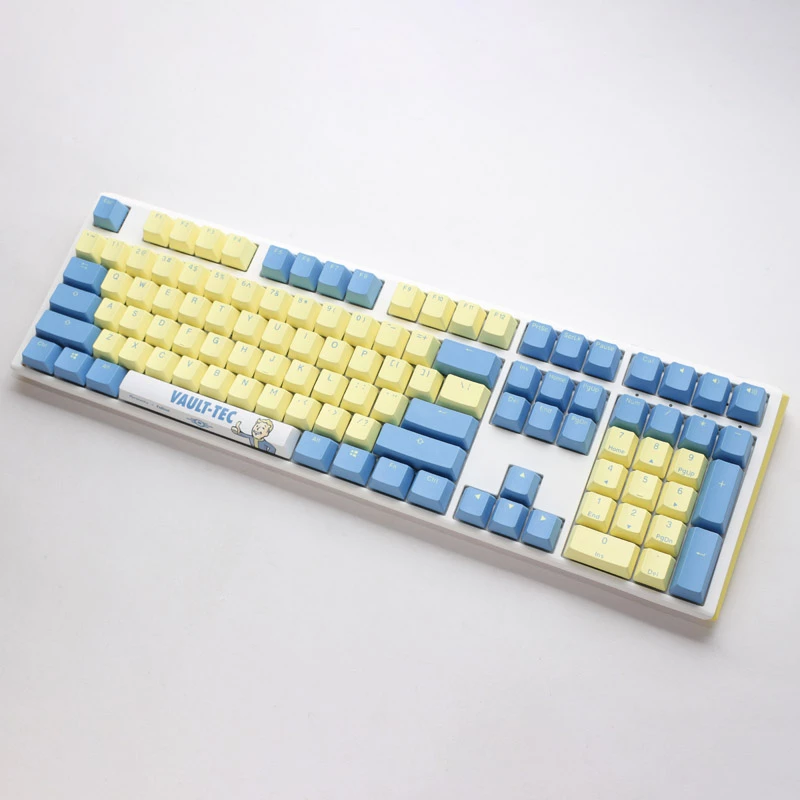 Ducky x Fallout Vault-Tec Limited Edition One 3 spēļu tastatūra + peles paliktnis - MX-Speed-Sudraba (US)