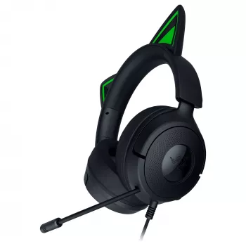 Vadu spēļu austiņas Razer Kraken Kitty V3 X — uz ausīm, ar integrētu mikrofonu
