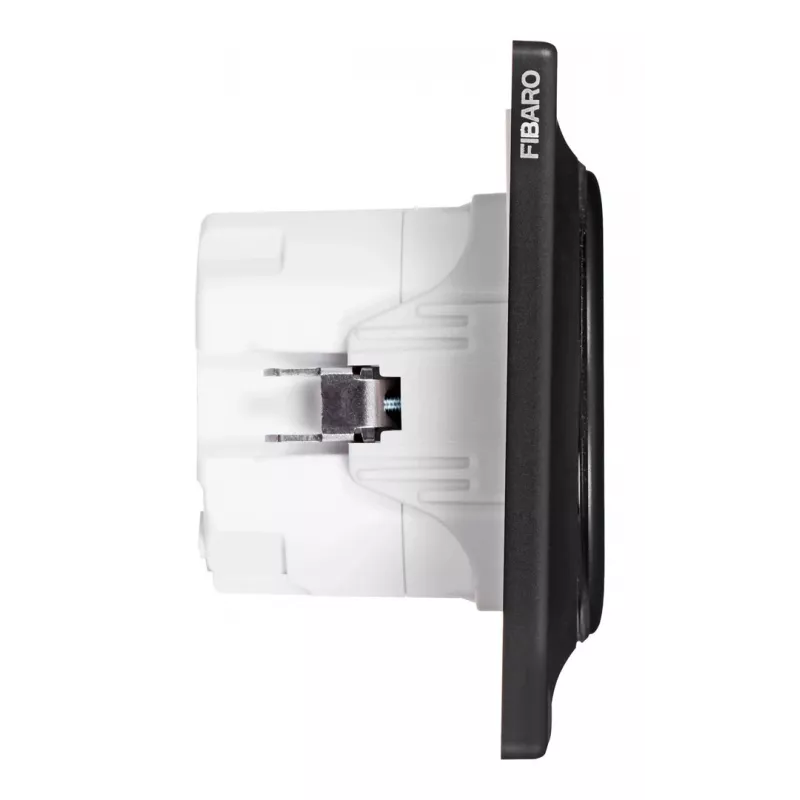 Elektriskā kontaktligzda, tips F, Fibaro FGWOF-011-8, 1 ligzda, 110–230 V, 50/60 Hz, melna