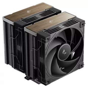 Gaisa dzesētājs DeepCool AK620 G2, 120 mm ventilators, saderīgs ar LGA1700/1200/115x un AM4/AM5, melns, 144×127×159 mm