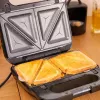 Cecotec Sendviču gatavotājs | Rock’nToast 4in1 | 1000 W | Plākšņu skaits 4 | Melns