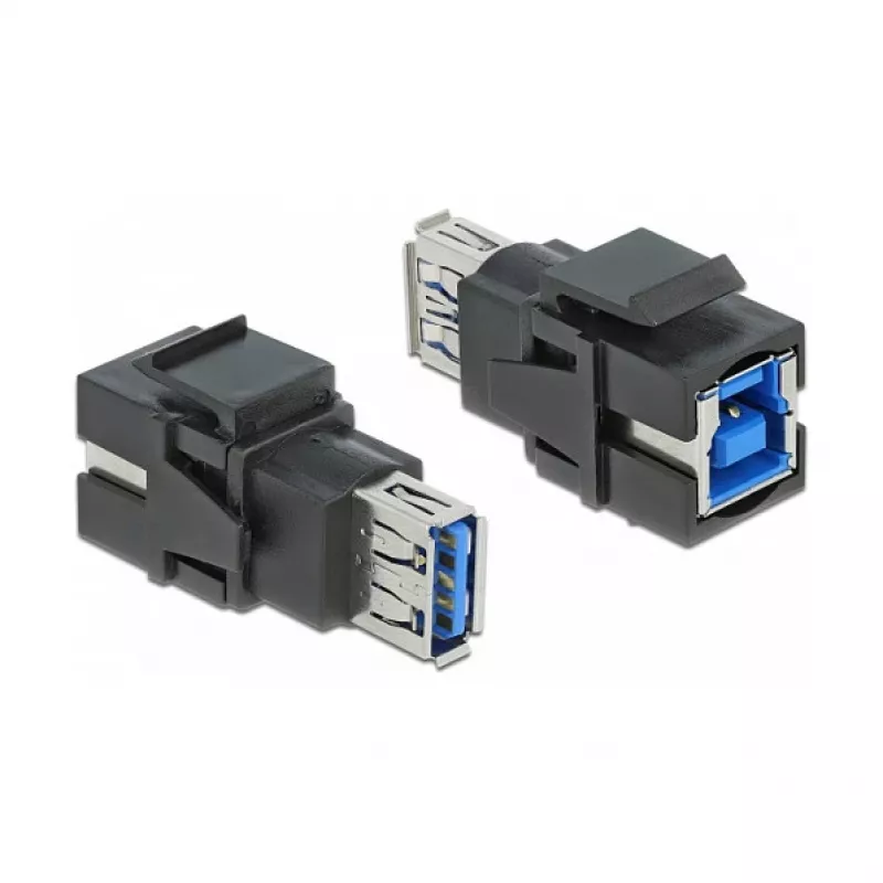Keystone modulis DeLOCK 86395 plakans melns USB A