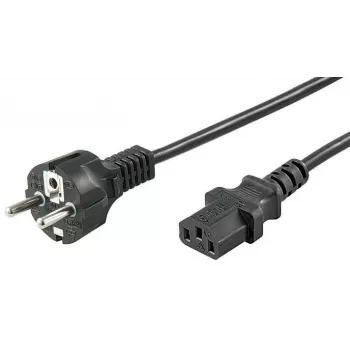 Microconnect PE020405 strāvas kabelis, melns, 0,5 m, Strāvas kontaktdakša tips E+F, C13 savienotājs