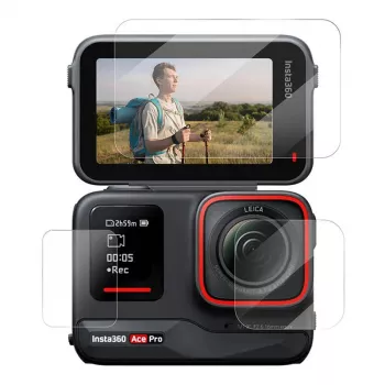 Rūdīta stikla ekrāna aizsargs Telesin S6-FLM-02-TIS priekš Insta360 Ace Pro Ace — modelis S6-FLM-02-TIS
