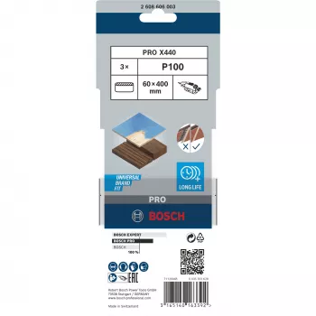 Bosch 2 608 606 003 slīpmašīnas piederums 3 gab.