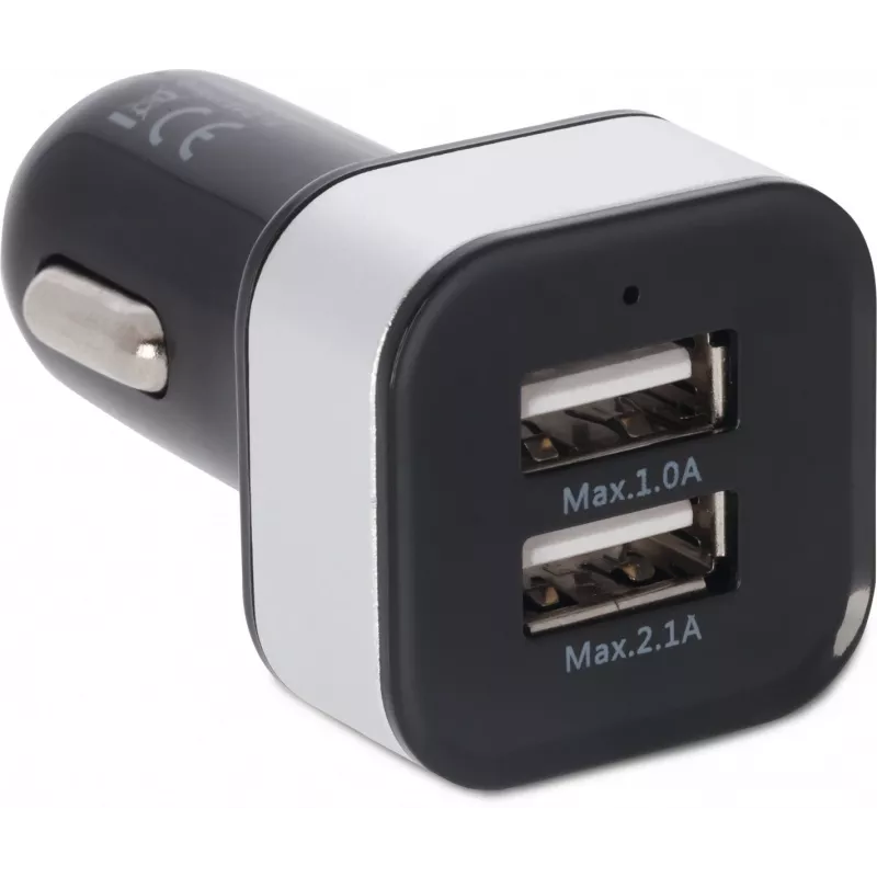 Automašīnas lādētājs TECHNISAT CARCHARGER DUAL USB CE — divi USB porti transportlīdzekļa barošanai