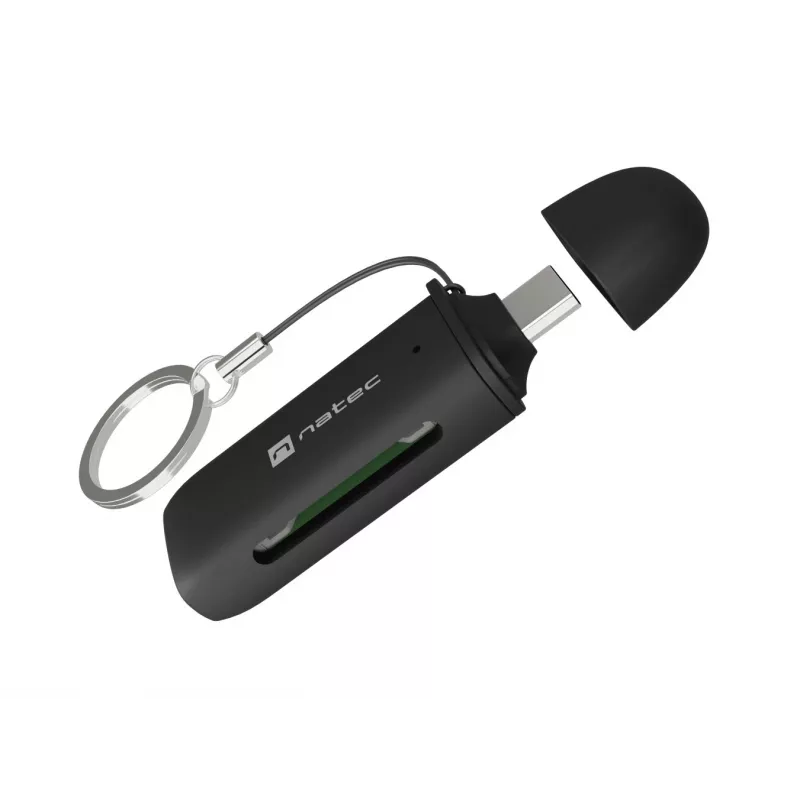 Karšu lasītājs NATEC SCARAB C SD/Micro SD USB 3.2 Gen 1 melns (NCZ-2365)