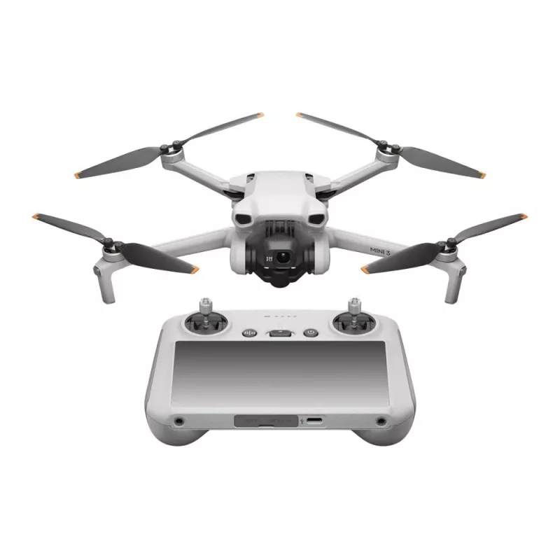 Quadcopter DJI Mini 3 Fly More Combo — 4 rotoru drons, 12 MP 4K kamera, 10 000 m diapazons, maks. ātrums 10,55 m/s, 2453 mAh baterija, 0,248 kg, pelēks