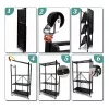 Dārza instrumentu uzglabāšanas plaukts Top e shop Rack FS004 — brīvi stāvošs, cinkots tērauds, 720×340×1270 mm, 50 kg ietilpība