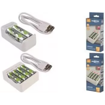 Baterijas lādētājs ANSMANN Basic II 2×AA 1300mAh NiMH baterijām