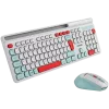 CANYON HSET-W5 EN tastatūra+pele AAA+AA bezvadu balta