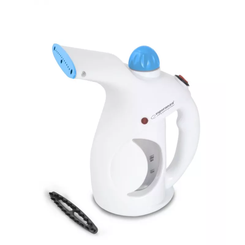 Rokas apģērbu tvaicētājs ESPERANZA EHI006 — 800 W, 15 g/min tvaika, 0,2 L tvertne, 1,5 m vads, melns