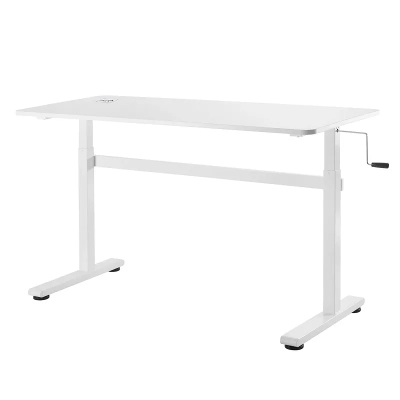 Manuāli regulējams galds Ergo Office, maks. 40 kg, maks. augstums 117 cm, ar virsmu darbam stāvus un sēdus, ER-401 W