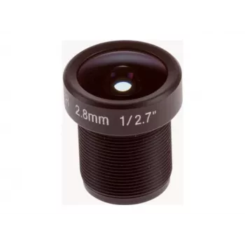 Axis 03074-001 M12 megapikseļu objektīvs 2,8 mm F1.2, fiksēta diafragma, paredzēts P3905-R Mk III un M3905-R, iepakojums 10 gab.
