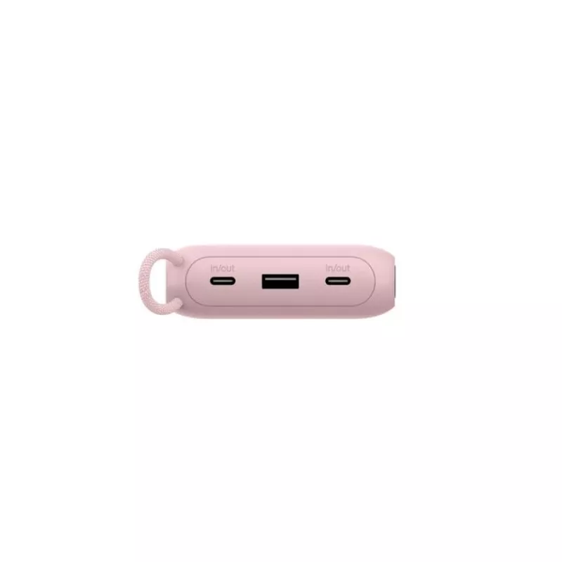 Ārējais akumulators Belkin BPB028HQPK 20000 mAh — 2× USB-C, 1× USB-A, rozā