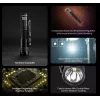 Rokas lukturis Nitecore MT1A Pro — LED 50 lm, uzlādējams caur USB, 1100 mAh, alumīnijs, ūdensizturīgs, triecienizturīgs, melns