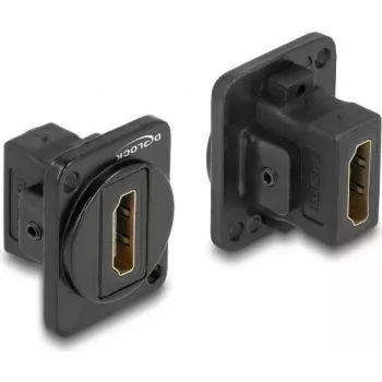 DeLOCK D-Type Module HDMI female to female 87810 Melns