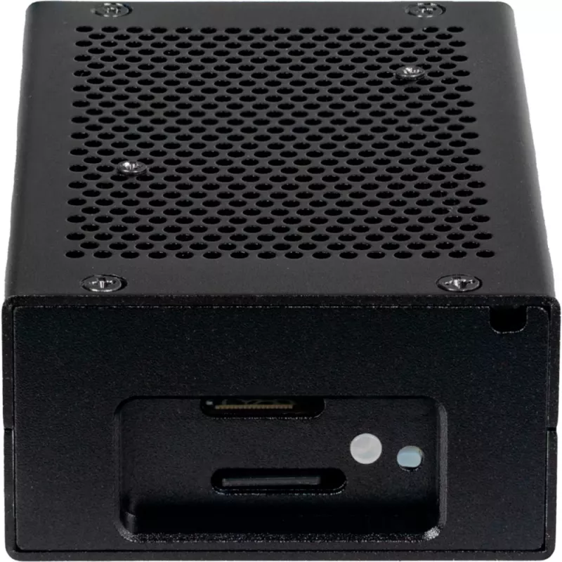 Joy-IT RB-AlucaseP5-01B SBC-Enclosure Raspberry Pi Aluminium Melns (RB-AlucaseP5-01B)
