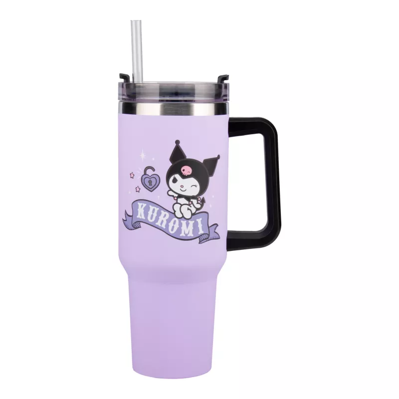 Paladone Hello Kitty Kuromi 900ml izolētā krūze ar salmiņu
