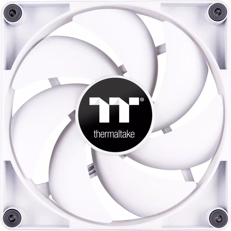 Thermaltake CT120 120 mm korpusa ventilatori, balti, 2 gab. iepakojumā