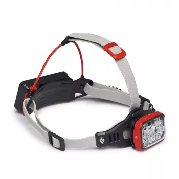 Melns Diamond Distance 1500 sarkans, balts rokas lukturītis LED