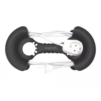 Kabeļu organizētājs LogiLink KAB0068 Universal Melns Polypropylene 1 gab.