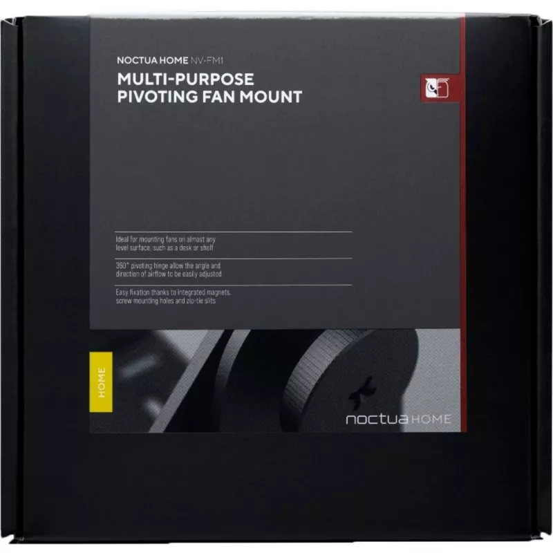 Noctua NV-FM1 universāls grozāms ventilatora stiprinājums, melns