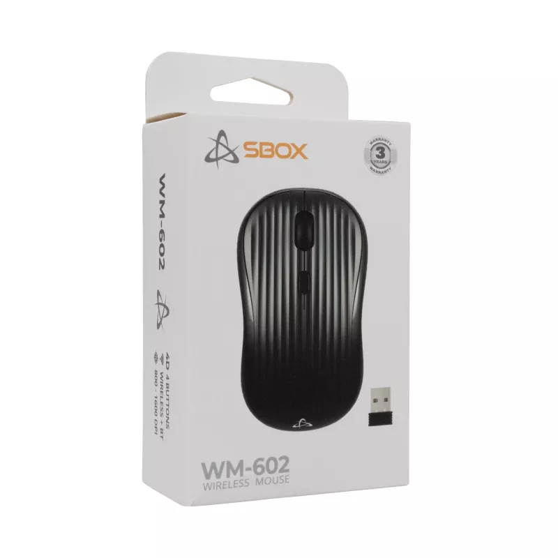 Pele SBOX WM-602 melna bezvadu saskarne