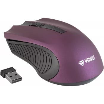 2.4 GHz optiskā simetriskā bezvadu pele, 3 pogas, violeta