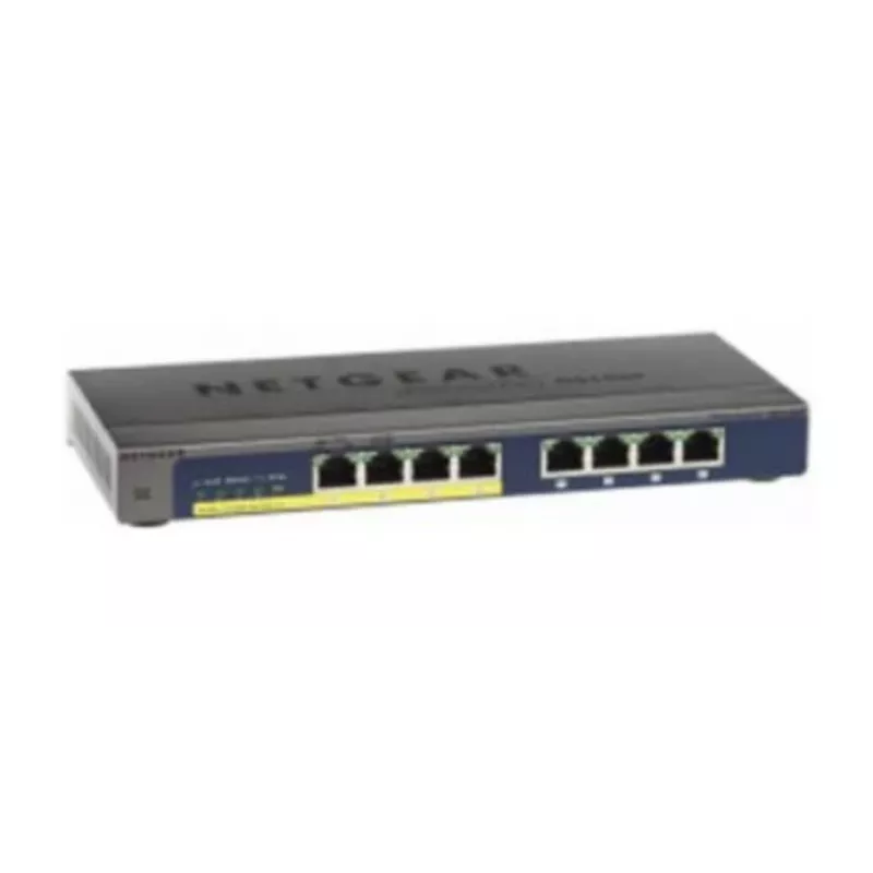 NETGEAR GS108PP Nepārvaldāms Gigabitu Ethernet (10/100/1000) Power over Ethernet (PoE) Melns