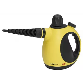 Pārnēsājams tvaika tīrītājs CLATRONIC DR 3653 — 0,25 L ūdens tvertne, 1050 W, 3,5 bāri, 5 m vads, dzeltens