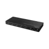Lindy 4 Port HDMI 8K60 Splitteris ar audio, HDMI, 4x HDMI, 3,5 mm, 7680 x 4320 pikseļi, melns, metāls