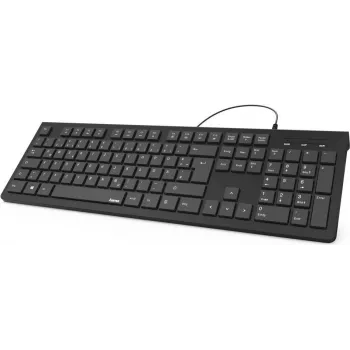 Hama KC-200 tastatūra mājām/birojam USB QWERTY ukraiņu melna