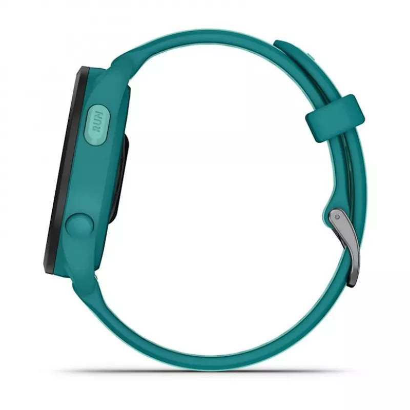 Viedpulkstenis GARMIN Forerunner 165 Music — 43 mm polimēra korpuss, 1,2 collu AMOLED, 4 GB, GPS/GLONASS/Galileo, 5 ATM