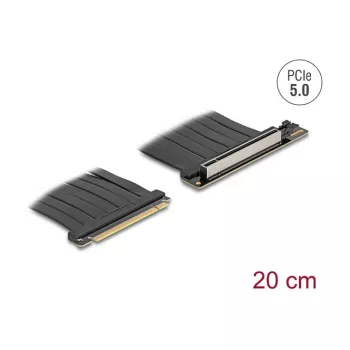 PCI Express 5.0 x16 paplašinājuma karte DELOCK 81289, x16 slots, 20 cm kabelis