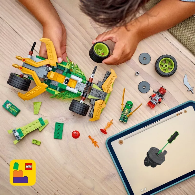 LEGO konstruktors NINJAGO Lloyd's Action Speedster 71828, 181 detaļas, 2 minifigūras, vecumam 7+