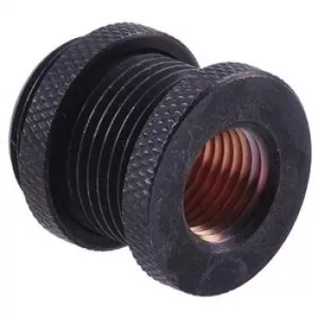 Alphacool 17069 - misiņš - hroms - melns - mīkstās caurules (PVC - Silikons - Neoprēns) - 31 mm - 24 mm - 46 g (17069)