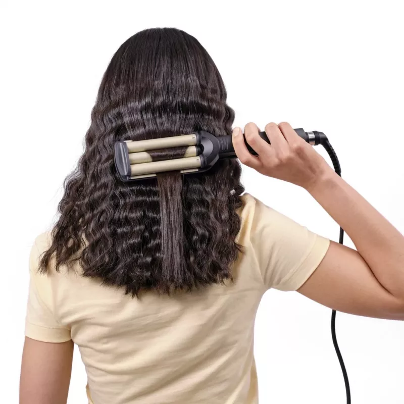 BaByliss C260E EasyWaves teksturējošais gludeklis Warm Black, Silver 70.9 (1.8 m)